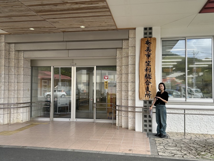 ちらし配り開始!