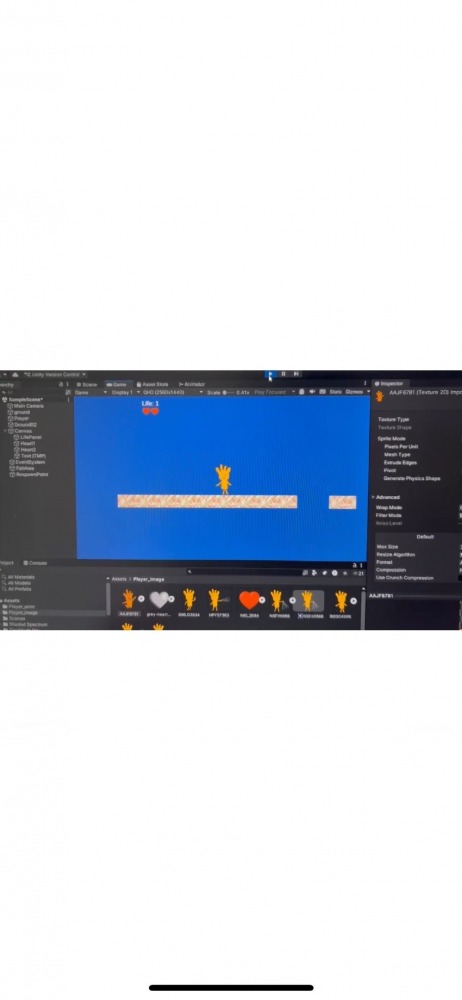 サンゴのゲームを作っています！